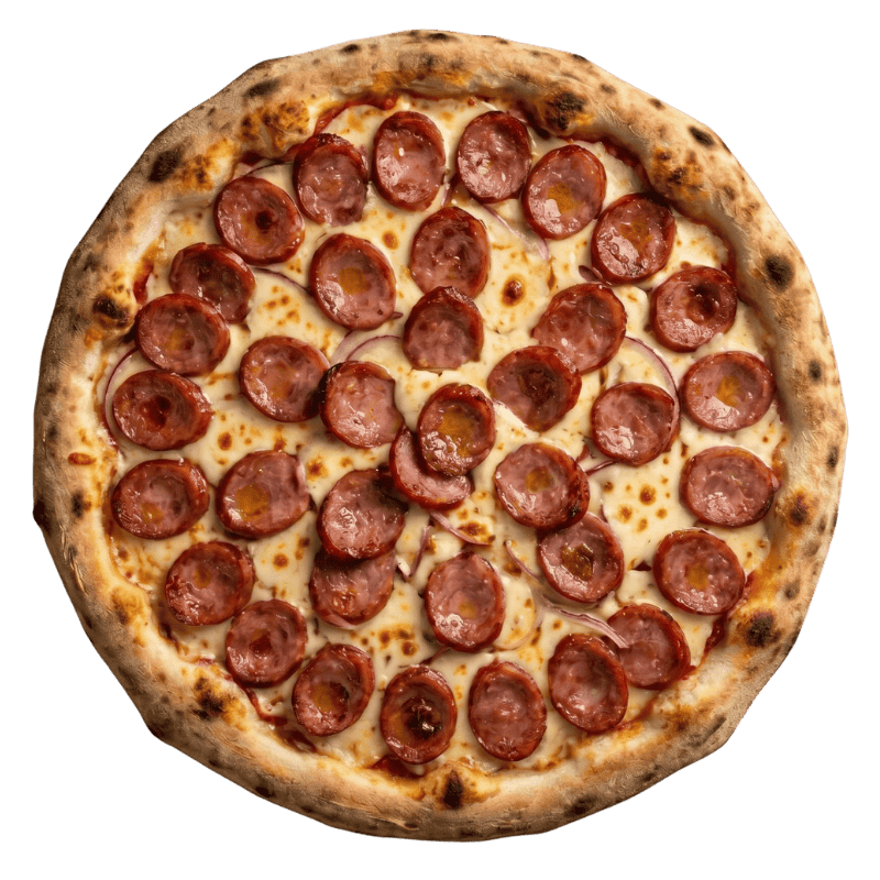 Pizzas Tradicionais - Calabresa, Margherita, Mozzarella